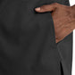 Women's Three-Pocket Notched Crew Neck Top - 3504 - Black