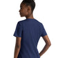 Women's Three-Pocket Notched Crew Neck Top