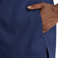 Women's Three-Pocket Notched Crew Neck Top