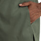 Women's Three-Pocket Notched Crew Neck Top - 3504 - Olive