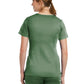 Women's Three-Pocket Curved Mock Wrap Top - 3701 - Olive