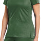Women's Three-Pocket Curved Mock Wrap Top - 3701 - Olive
