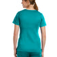 Women's Three-Pocket Curved Mock Wrap Top - 3701 - Teal