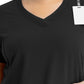 Women's Layered Three-Pocket V-Neck Top - 3901 - Black