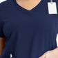 Women's Layered Three-Pocket V-Neck Top - 3901 - Navy