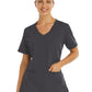 Women's Two-Pocket Knit V-neck Top