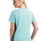 Women's Two-Pocket Mock Wrap Top - 4520 - Aruba Blue