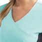 Women's Two-Pocket Mock Wrap Top - 4520 - Aruba Blue