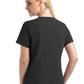 Women's Two-Pocket Mock Wrap Top - 4520 - Black