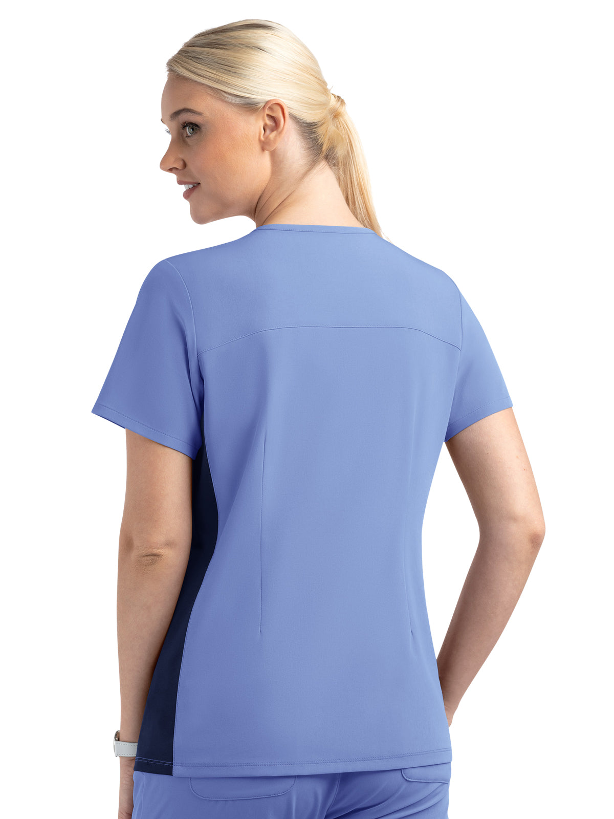 Women's Two-Pocket Mock Wrap Top