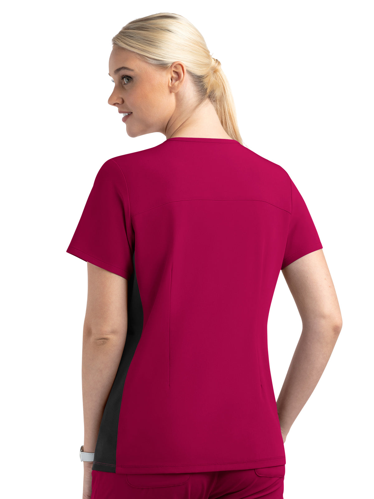 Women's Two-Pocket Mock Wrap Top