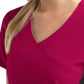 Women's Two-Pocket Mock Wrap Top - 4520 - Cherries Jubilee