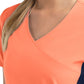 Women's Two-Pocket Mock Wrap Top - 4520 - Fresh Salmon
