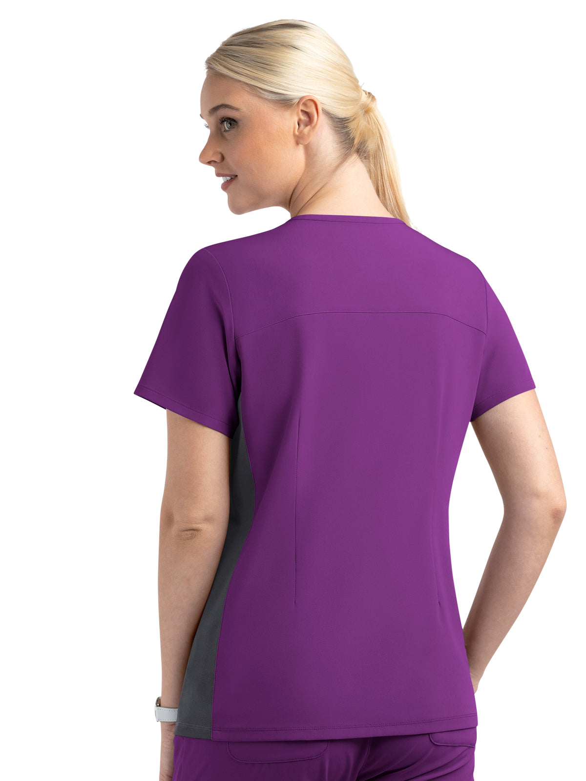 Women's Two-Pocket Mock Wrap Top