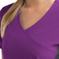 Women's Two-Pocket Mock Wrap Top - 4520 - Hollyhock