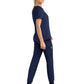 Women's Two-Pocket Mock Wrap Top - 4520 - Navy