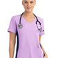 Women's Two-Pocket Mock Wrap Top - 4520 - Orchid Bouquet