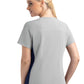 Women's Two-Pocket Mock Wrap Top - 4520 - Quiet Grey