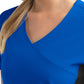 Women's Two-Pocket Mock Wrap Top - 4520 - Royal Blue