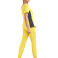 Women's Two-Pocket Mock Wrap Top - 4520 - Sunshine Yellow