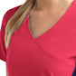 Women's Two-Pocket Mock Wrap Top - 4520 - Watermelon