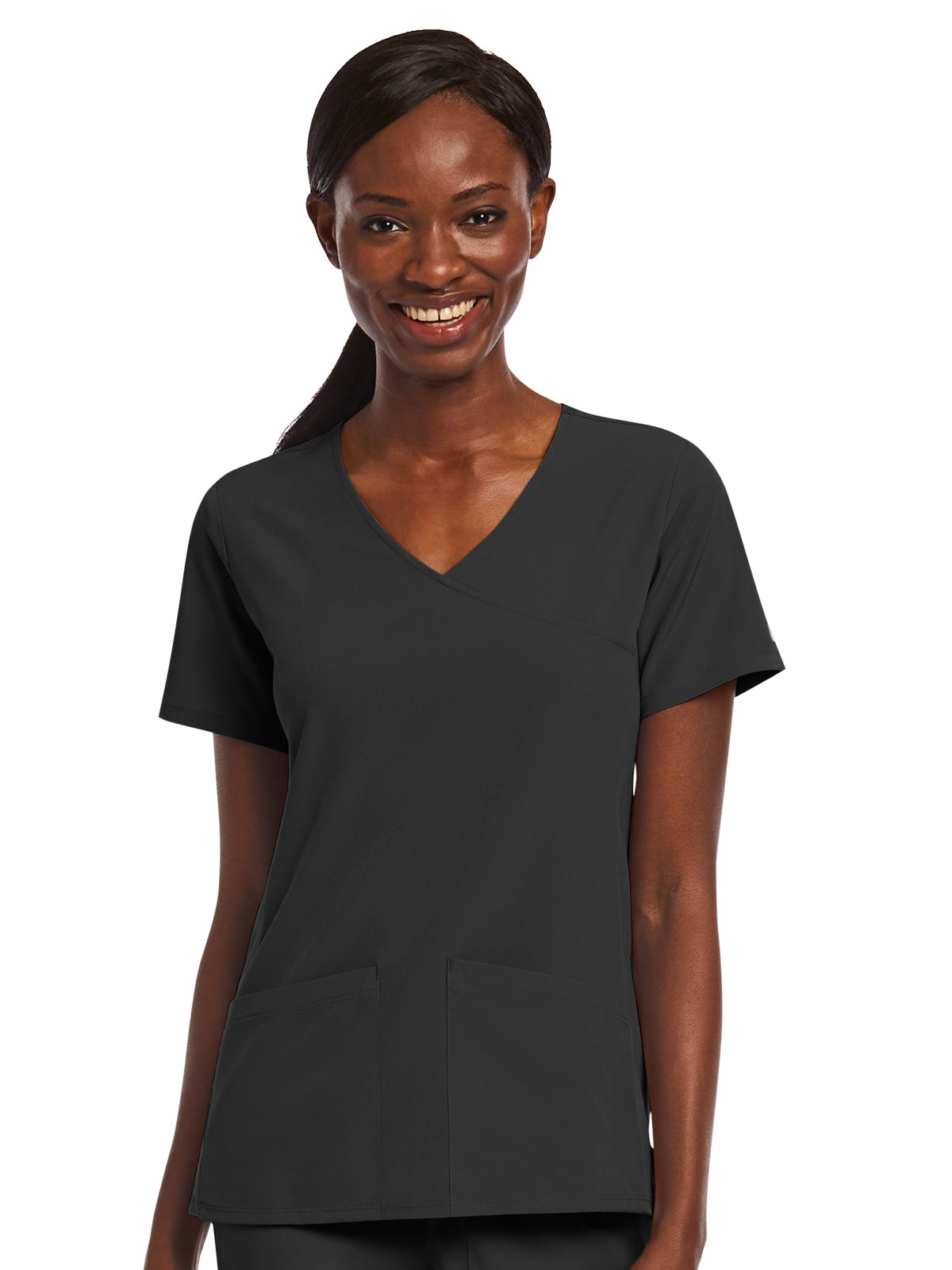 Women's Three-Pocket Mock Wrap Top