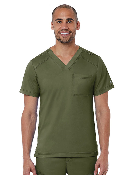 Men's One-Pocket V-Neck Top