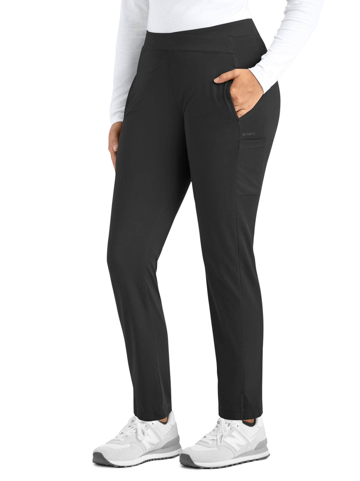 Women's Four-Pocket Wrapped Waist Tapered Pant