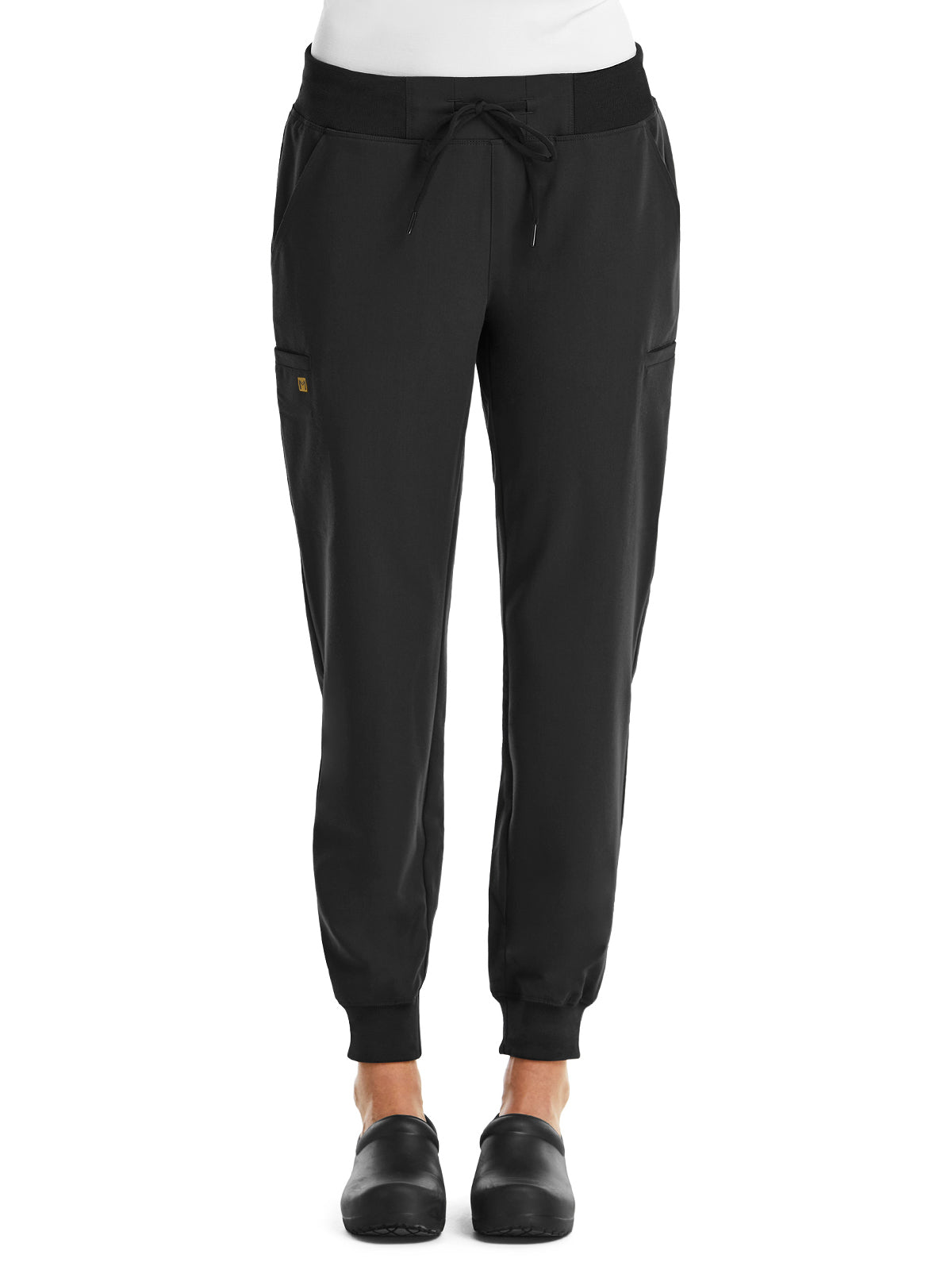 Women's Six-Pocket Mid Rise Convertible Drawcord Jogger Pant