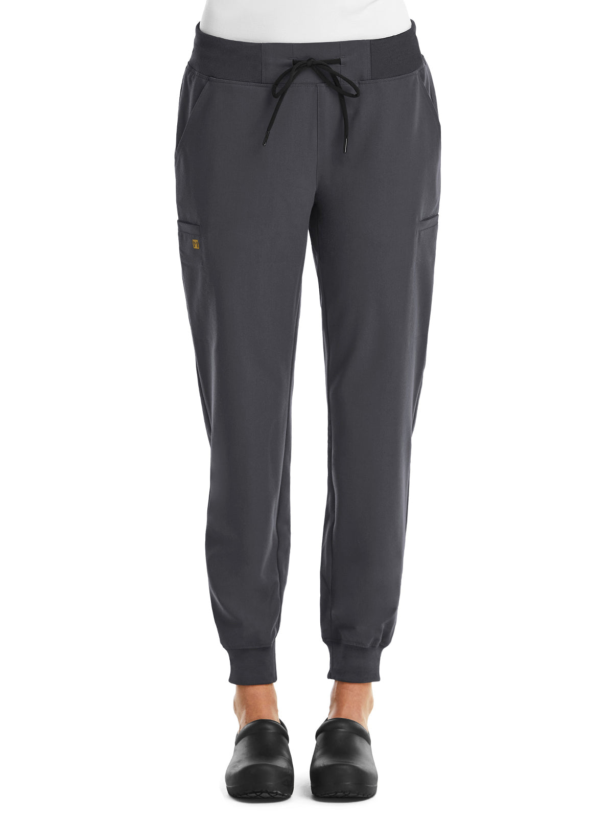 Women's Six-Pocket Mid Rise Convertible Drawcord Jogger Pant