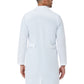 Men's Three-Pocket 42" Full-Length Lab Coat - 7256 - White