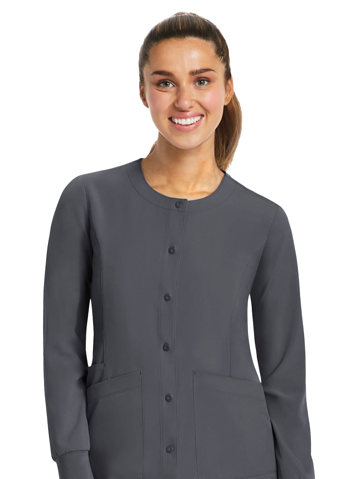 Women's Three-Pocket Round Neck Jacket