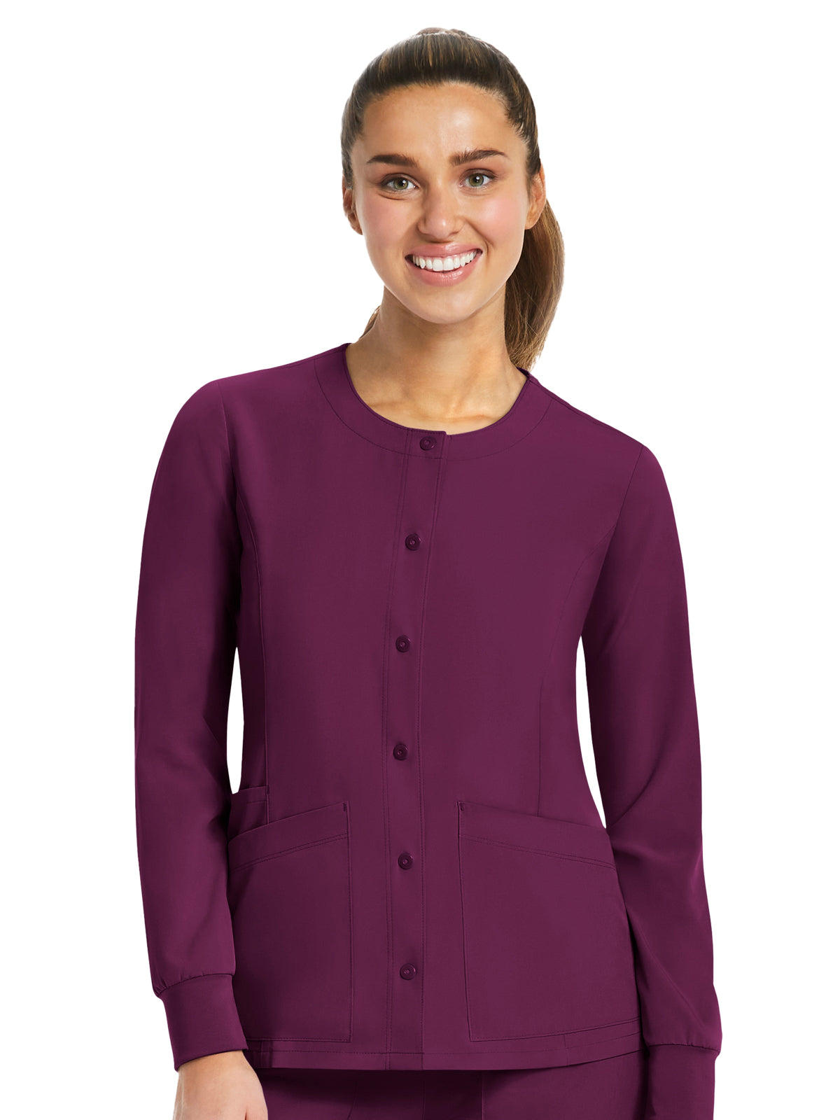 Women's Three-Pocket Round Neck Jacket