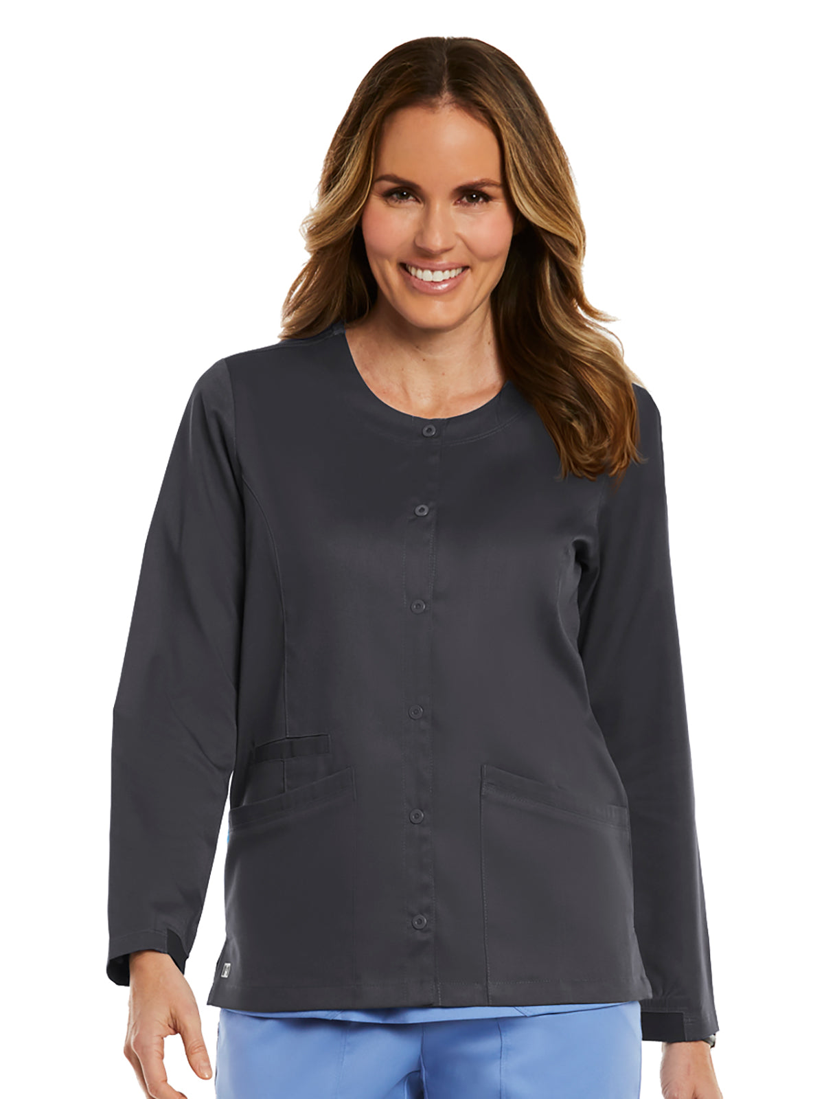 Women's Three-Pocket Round Neck Jacket