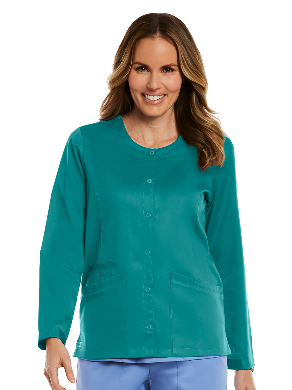 Women's Three-Pocket Round Neck Jacket