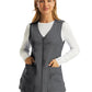 Women's Five-Pocket Zip-Front V-Neck Vest