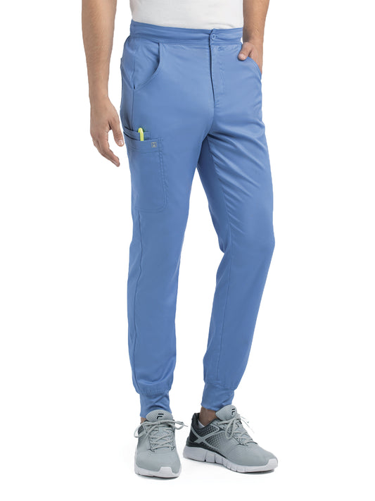 Men's Six-Pocket Half Elastic Pant