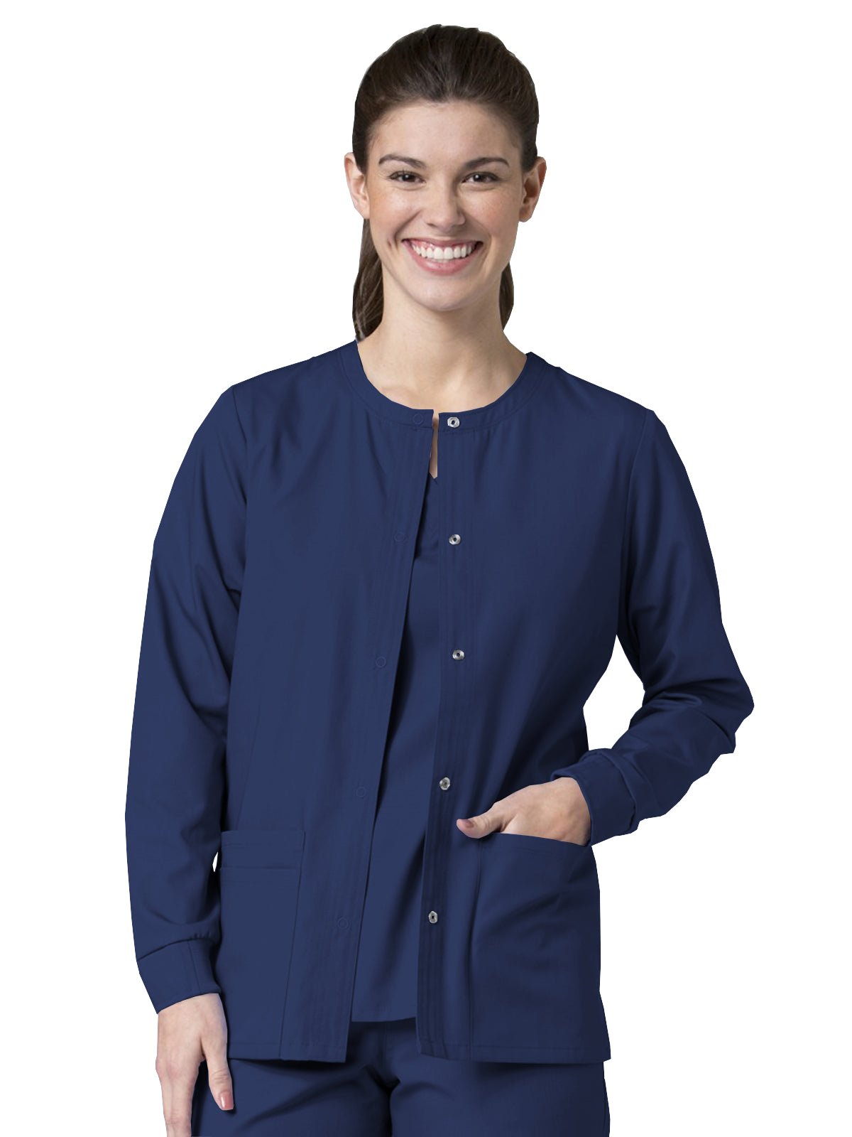 Women's Four-Pocket Warm-Up Scrub Jacket