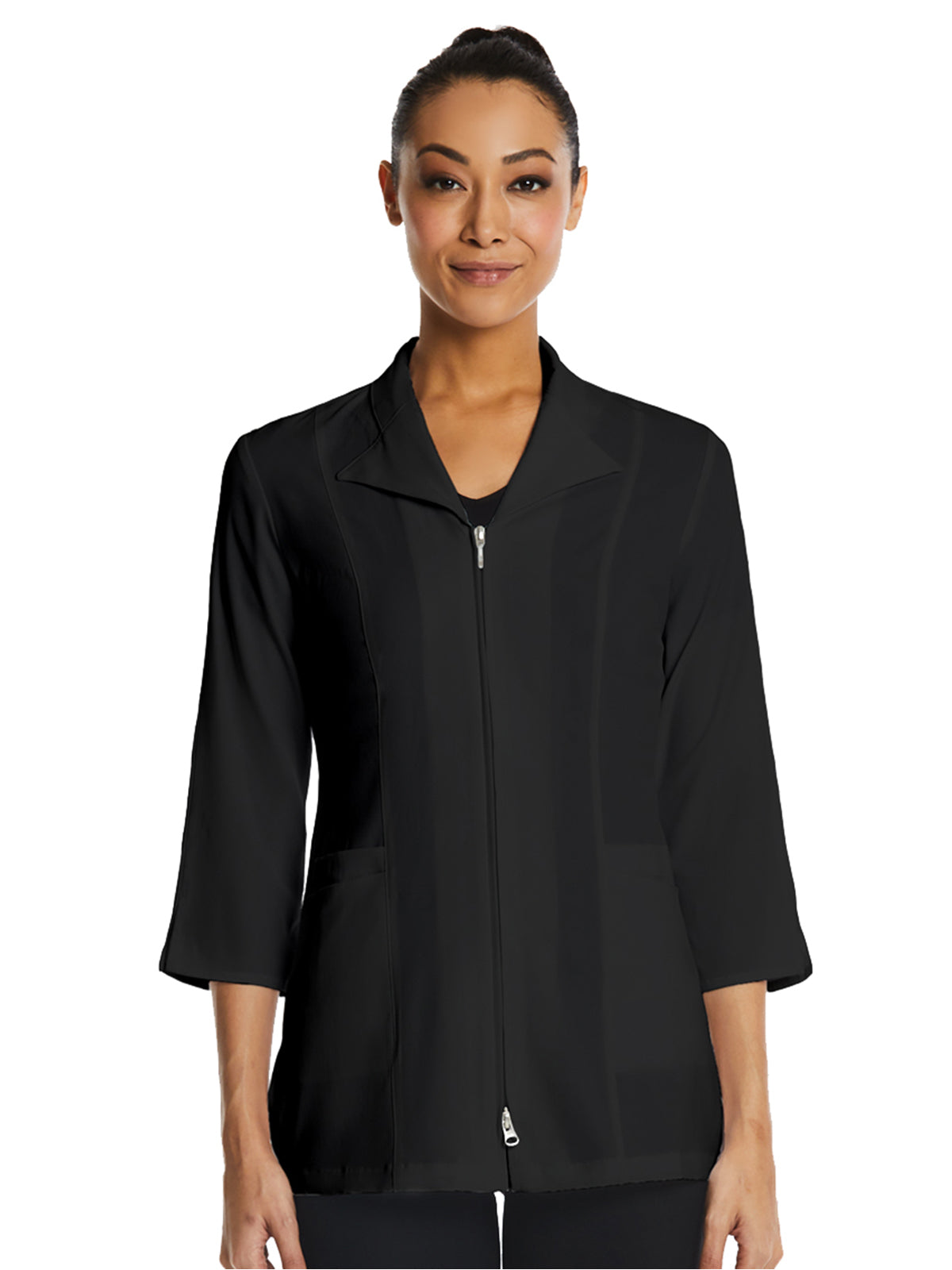 Women's Four-Pocket 3/4 Sleeve Zip Lab Jacket