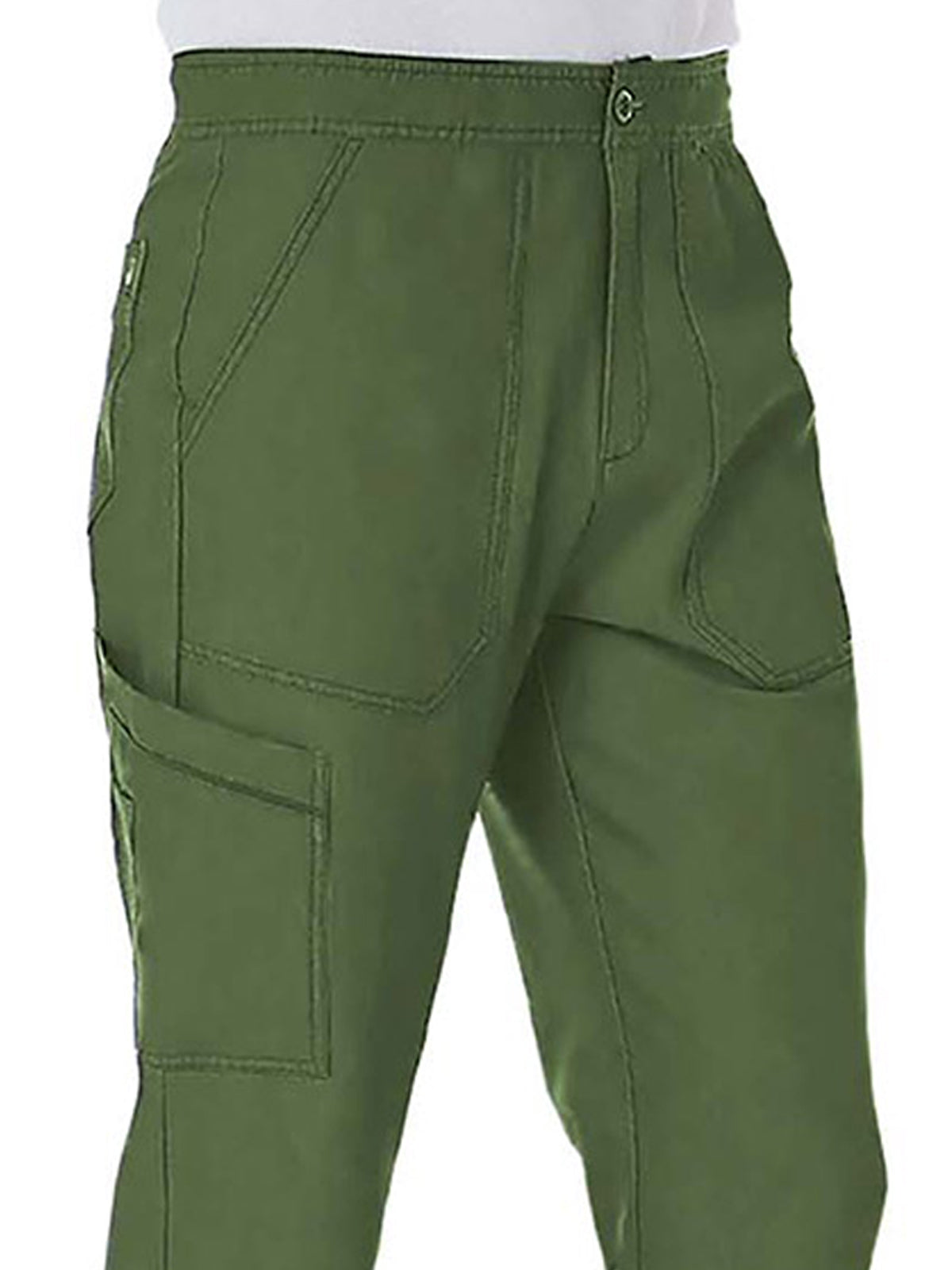 Men's Six-Pocket Half Elastic Pant