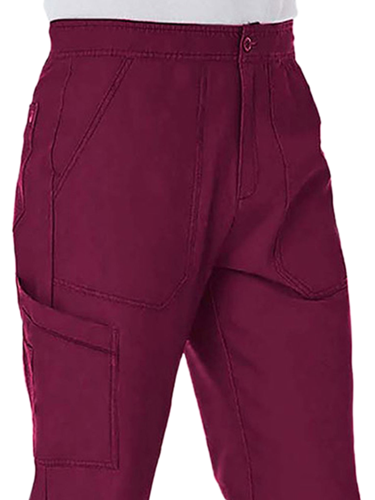 Men's Six-Pocket Half Elastic Pant