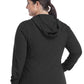 Women's Six-Pocket Zip Up Hoodie Jacket - 90301 - Black