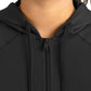 Women's Six-Pocket Zip Up Hoodie Jacket - 90301 - Black
