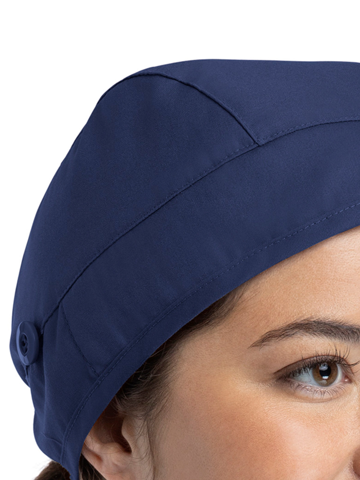 Unisex Scrub Cap with Button - NC315 - Navy