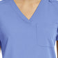 Women's Fitted One-Pocket V-Neck Scrub Top