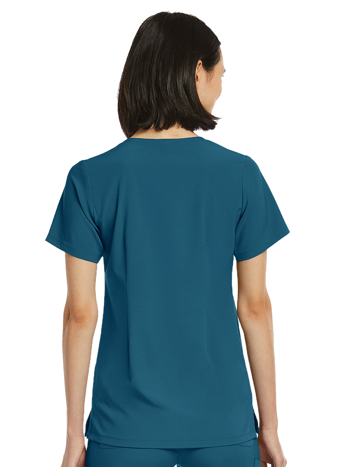 Women's Fitted One-Pocket V-Neck Scrub Top