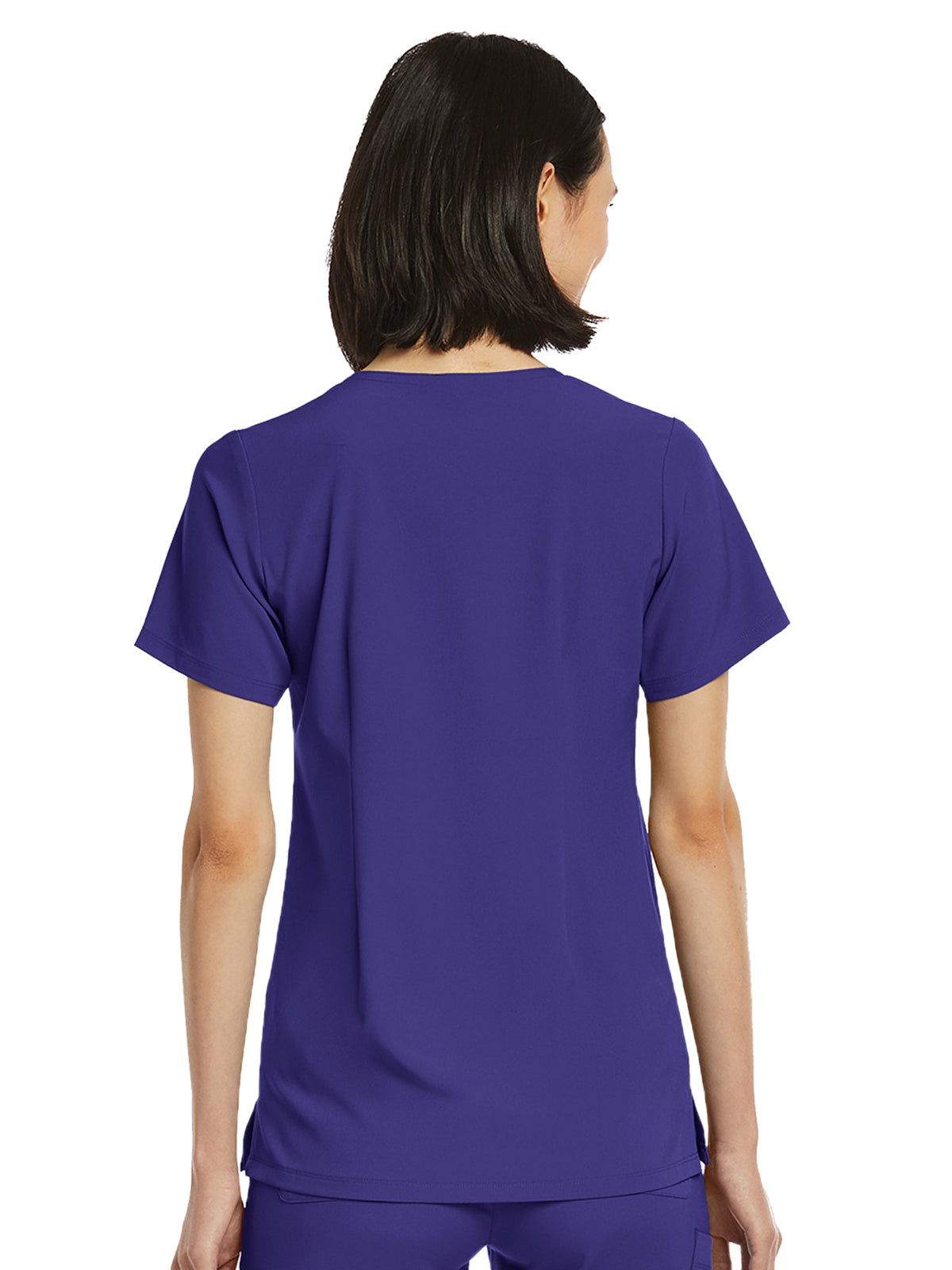 Women's Fitted One-Pocket V-Neck Scrub Top