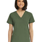 Women's Fitted One-Pocket V-Neck Scrub Top