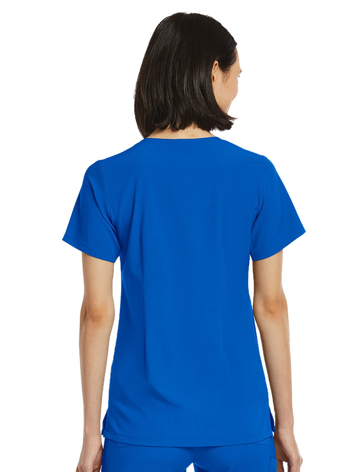 Women's Fitted One-Pocket V-Neck Scrub Top