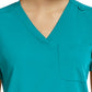 Women's Fitted One-Pocket V-Neck Scrub Top